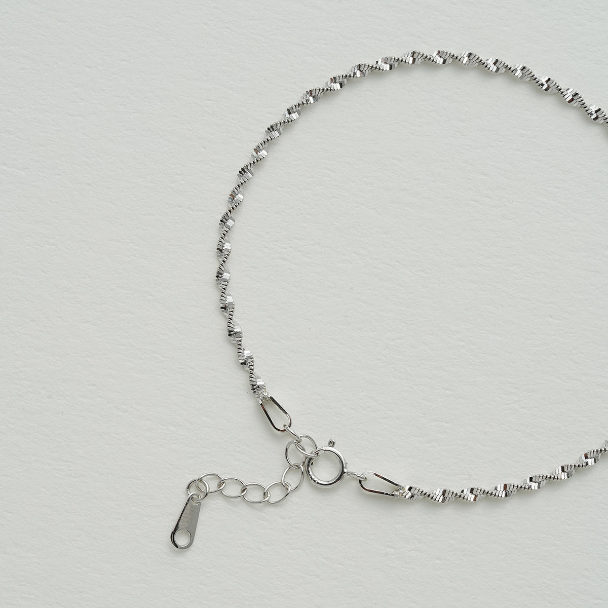 SV925シンプルリングブレスレット