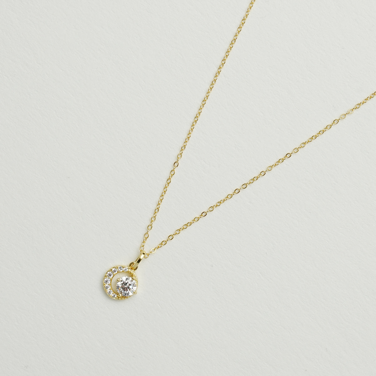 925シルバー三日月ネックレス