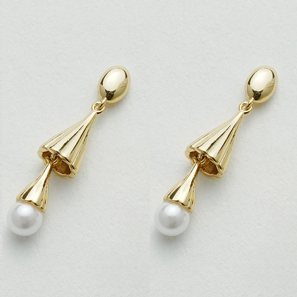 パール風鈴イヤーカフ