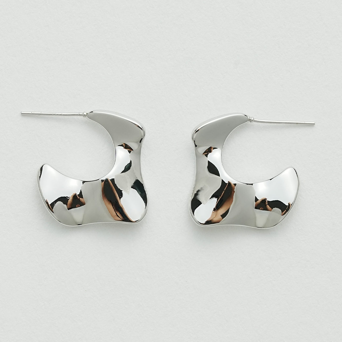 ジオメトリックマットイヤリング