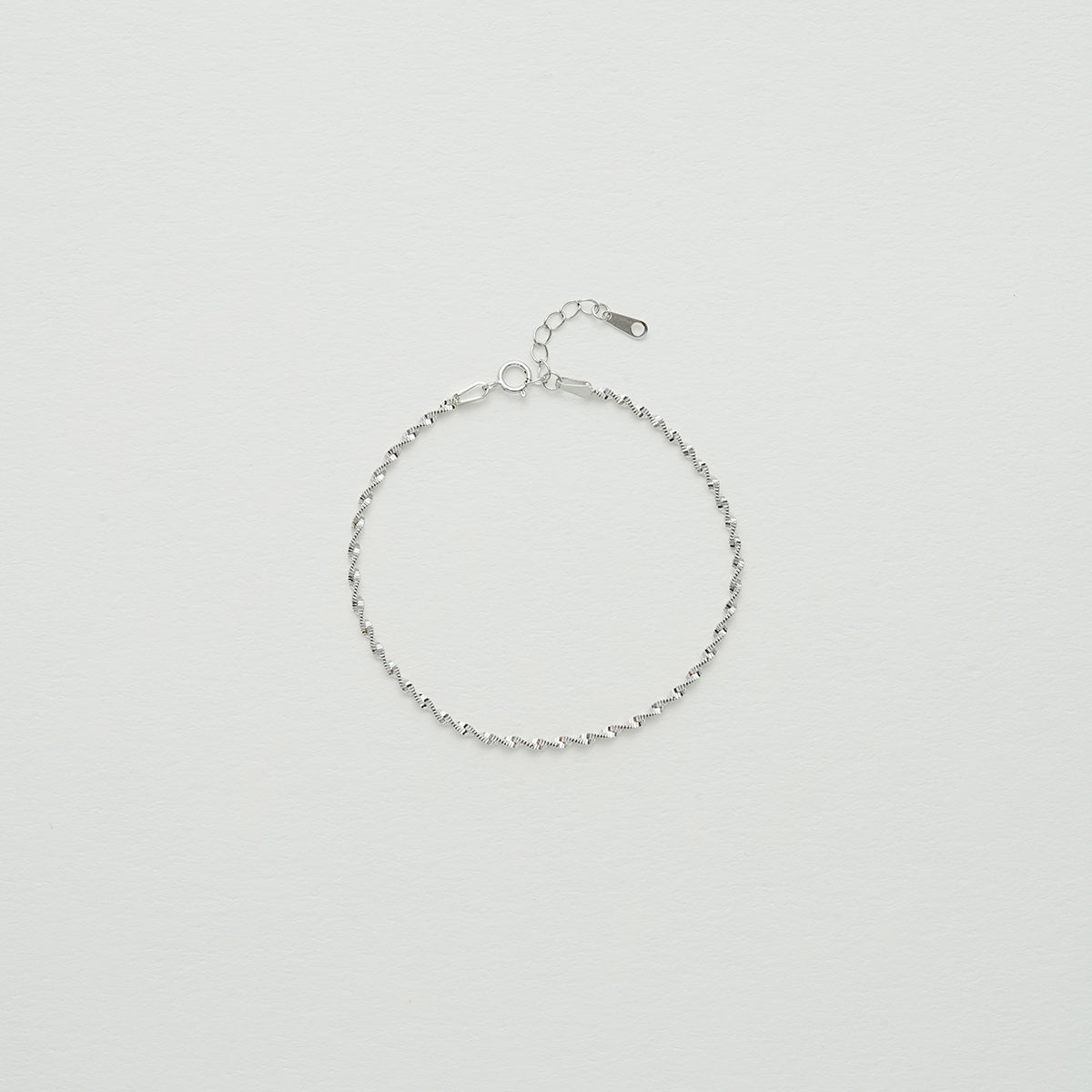 SV925シンプルリングブレスレット