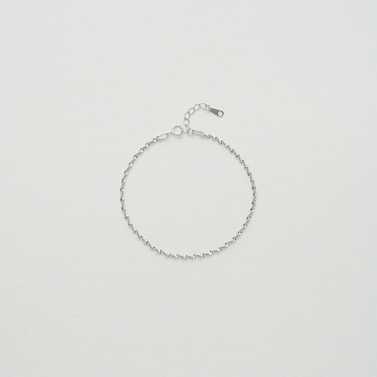 SV925シンプルリングブレスレット