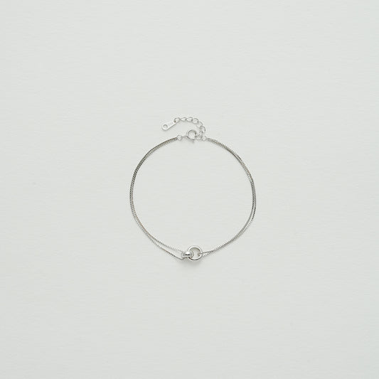 SV925シンプルリングブレスレット