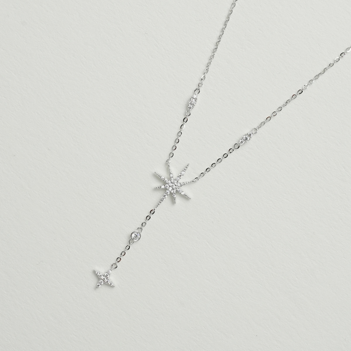 925シルバーの六芒星ネックレス