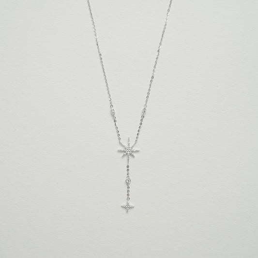925シルバーの六芒星ネックレス