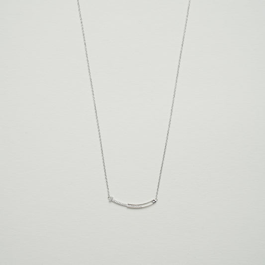 925シルバーのスマイルネックレス