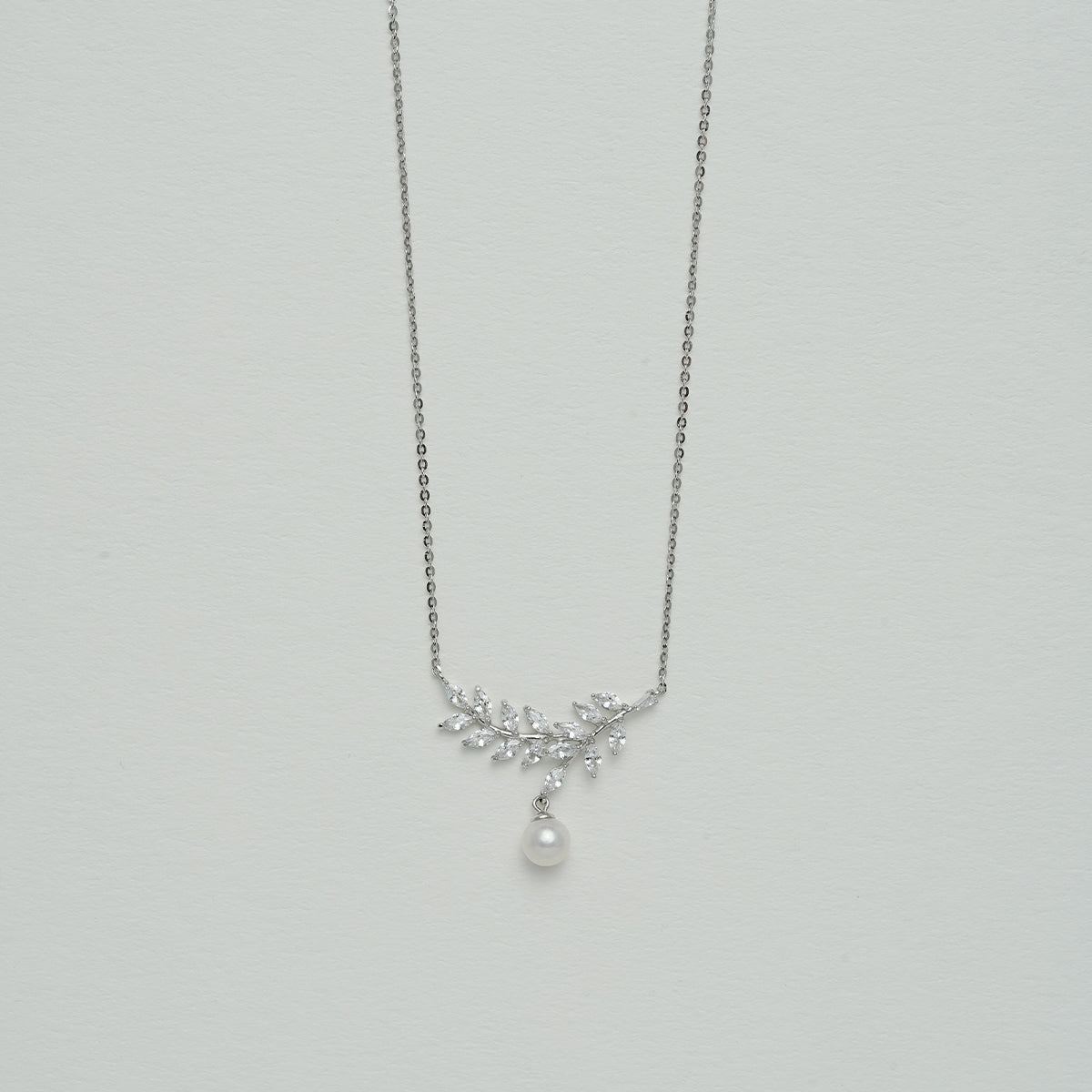 925シルバー淡水パールネックレス」