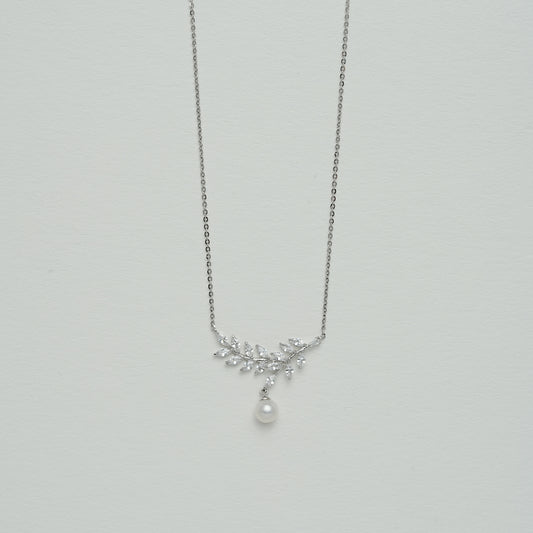 925シルバー淡水パールネックレス」