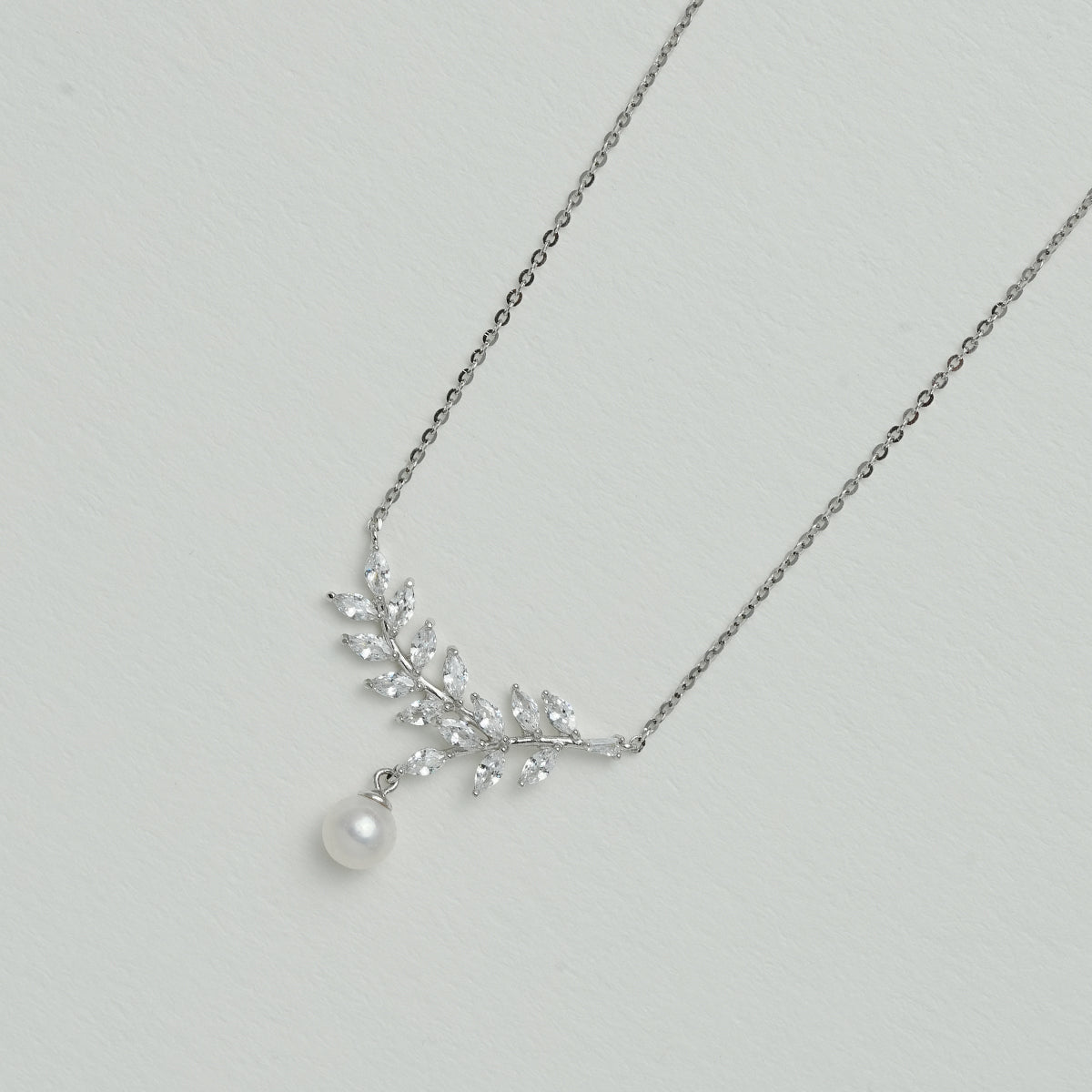 925シルバー淡水パールネックレス」