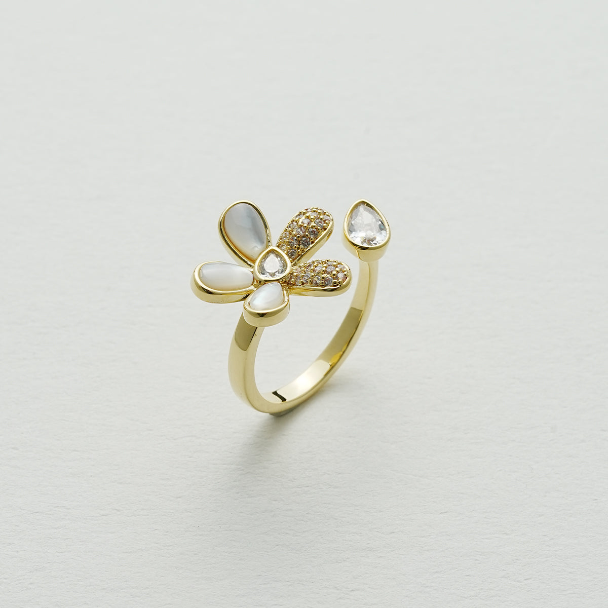 花のオープンリング