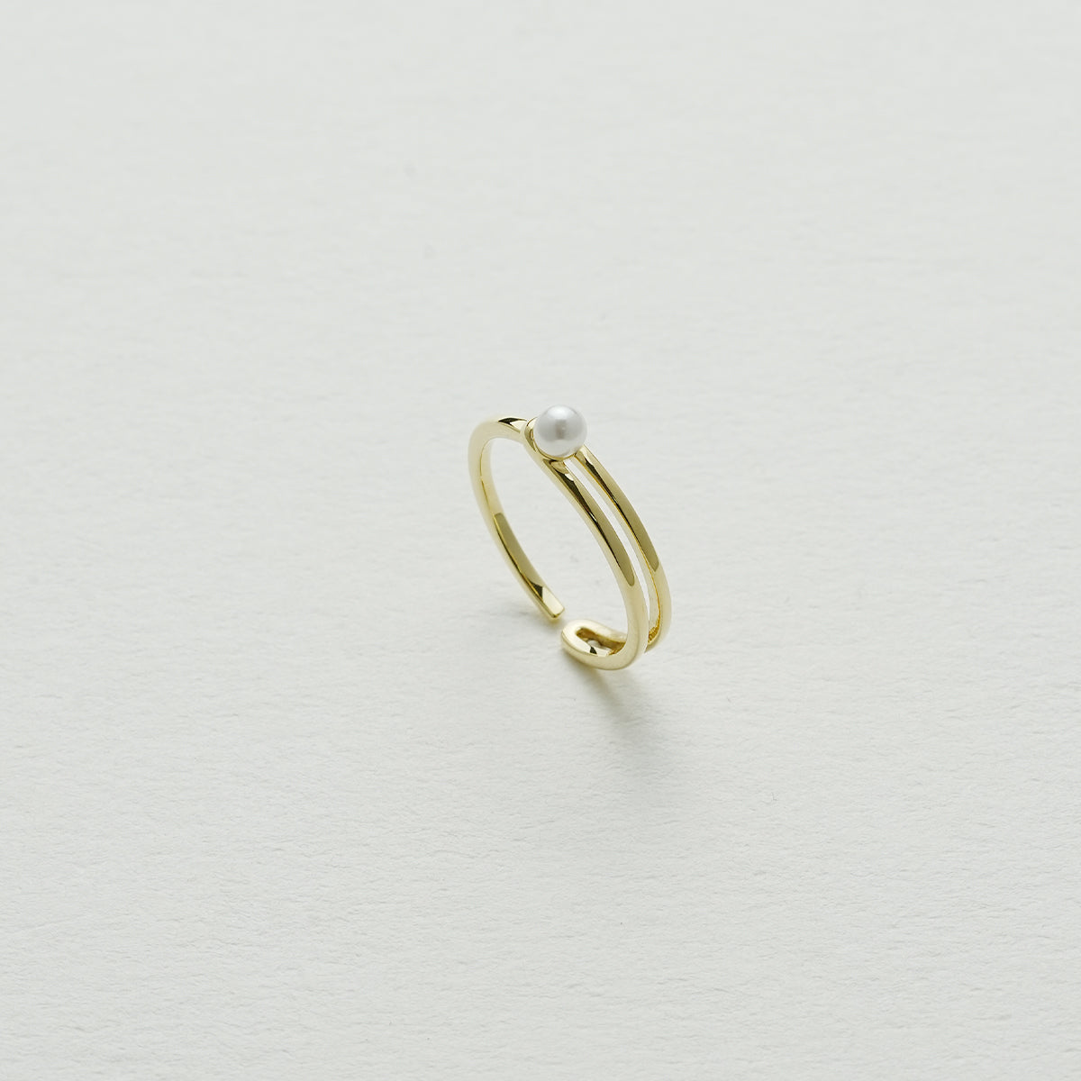 パールダブルオープンリング