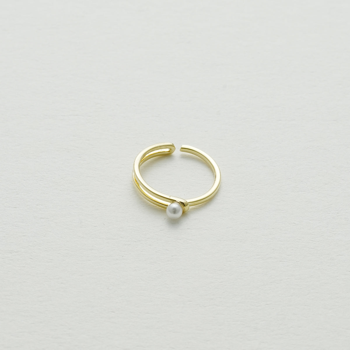 パールダブルオープンリング