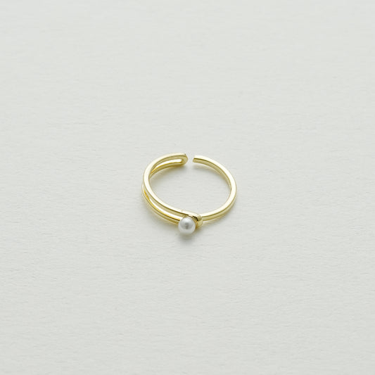 パールダブルオープンリング