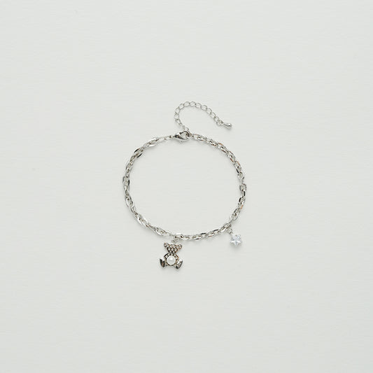 クマチャームチェーンブレスレット