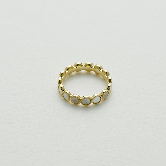 マザーオブパールシンプルリング