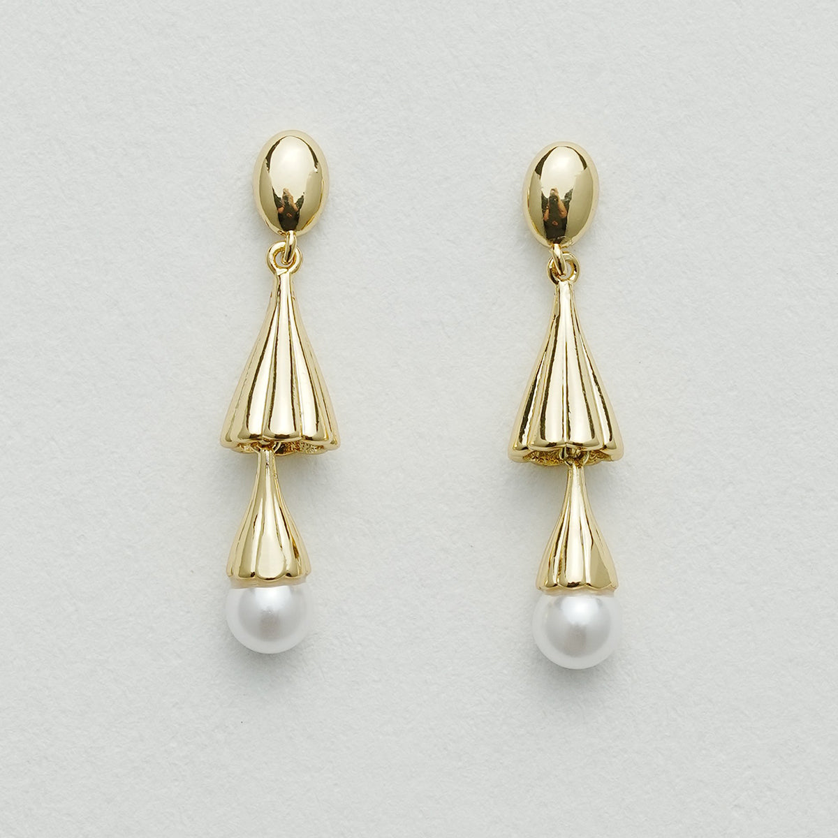 パール風鈴イヤーカフ