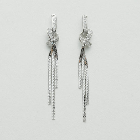 ラグジュアリー風フリンジイヤリング