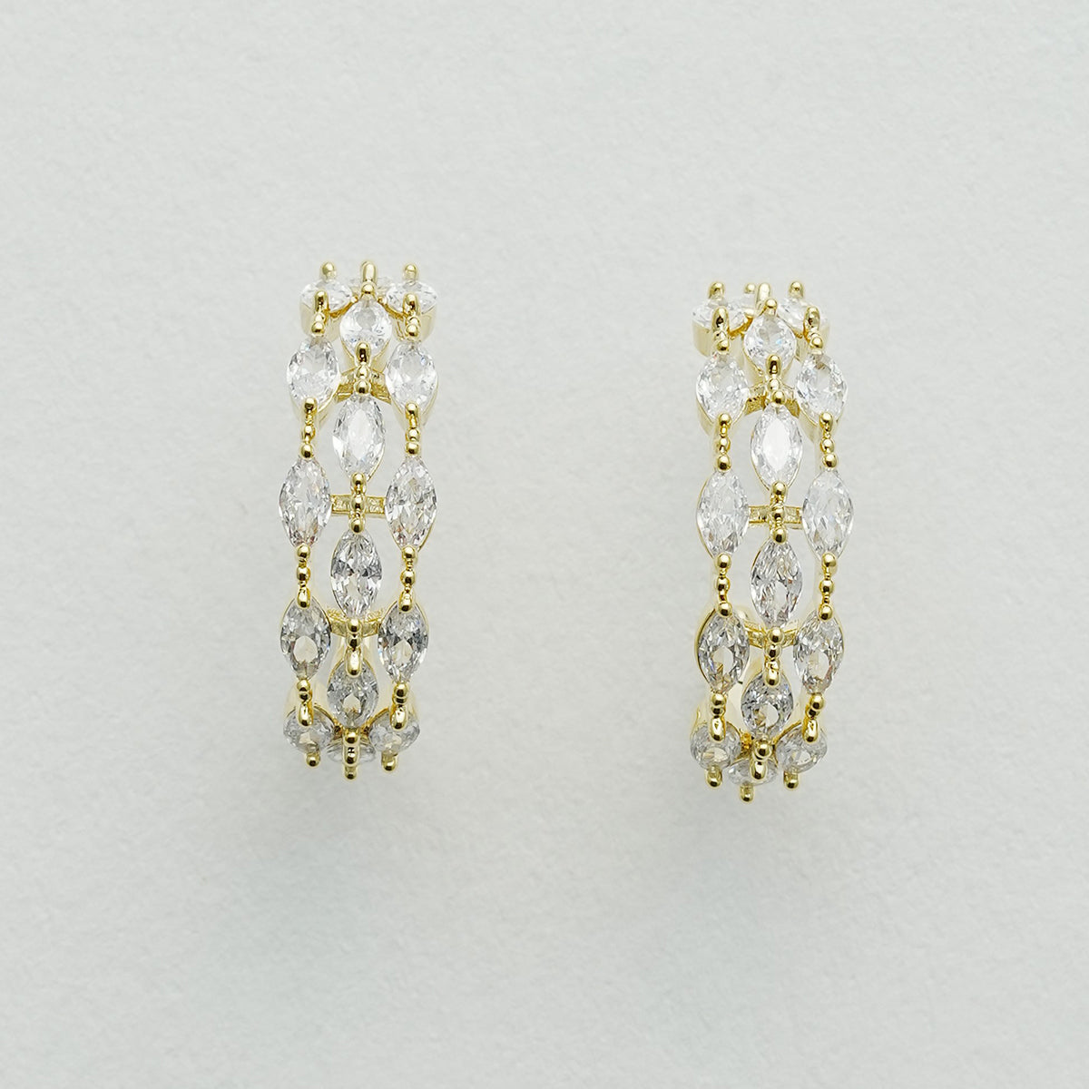 クリスタルダイヤモンドイヤリング