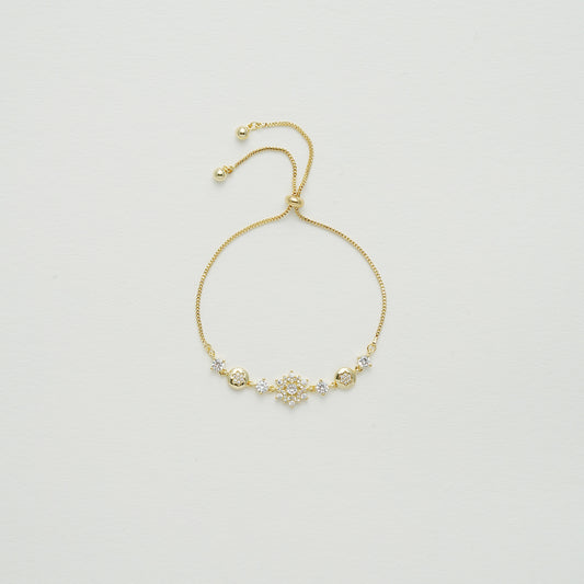 雪の結晶調節可能ブレスレット