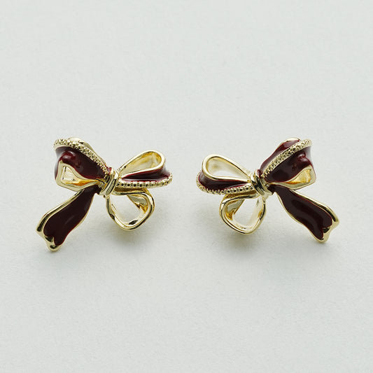 リボンイヤリング