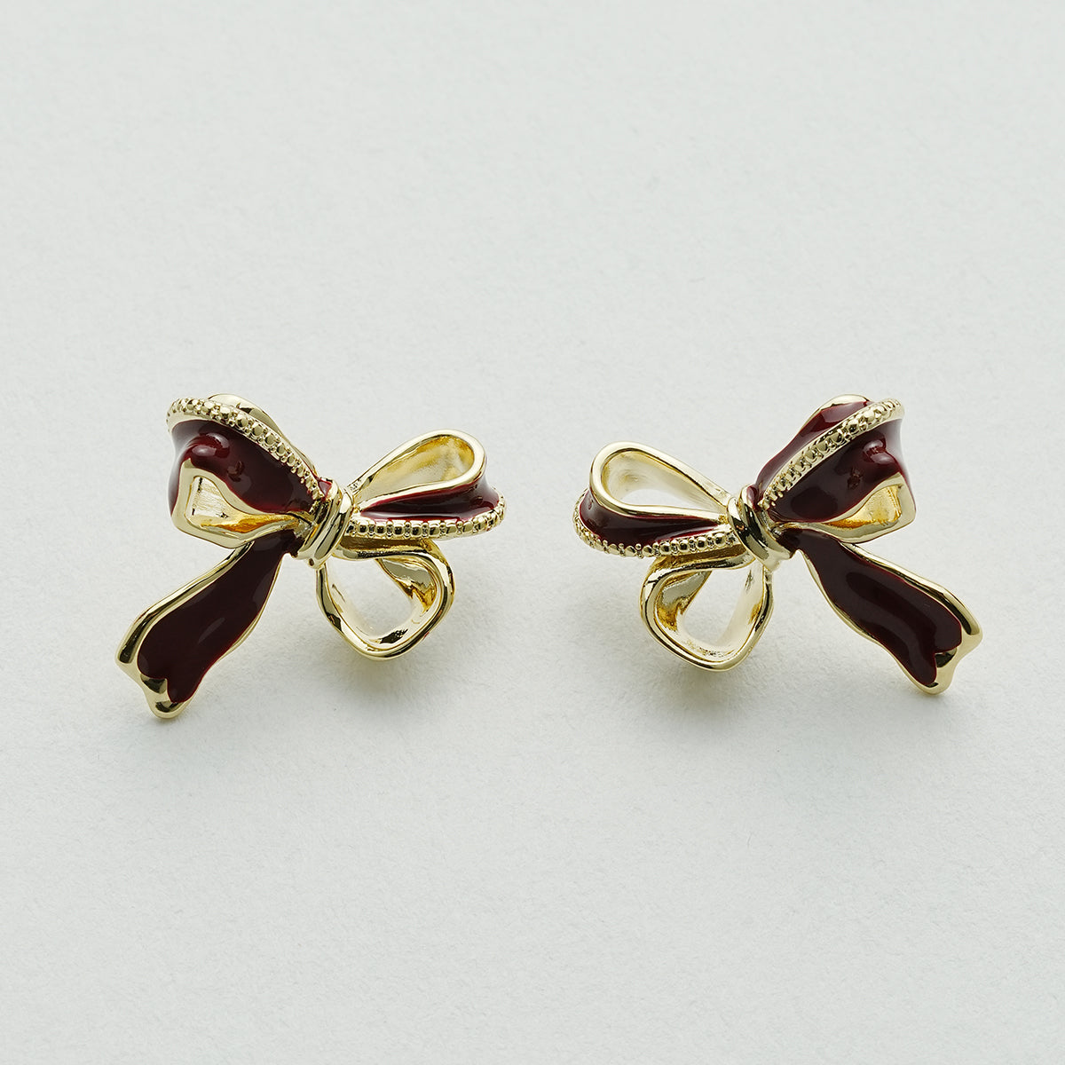 リボンイヤリング