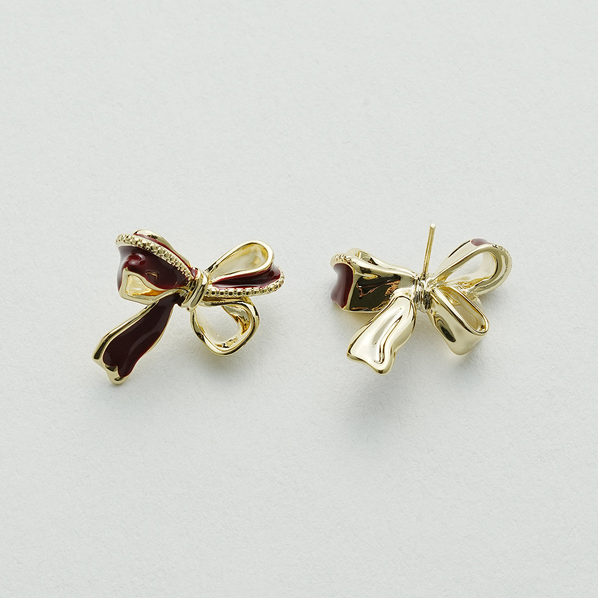 リボンイヤリング