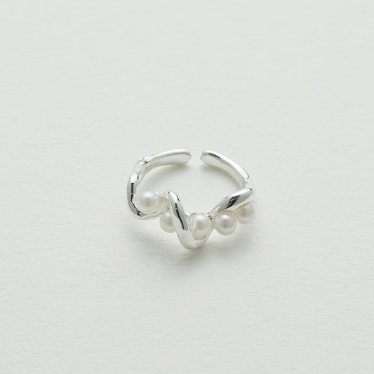 波形パールオープンリング
