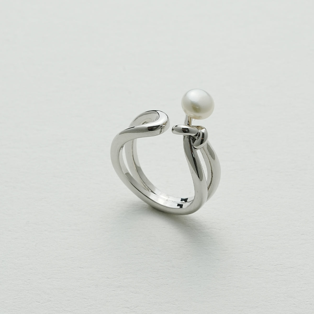 パールダブルオープンリング
