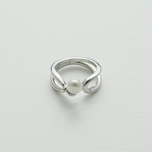 パールダブルオープンリング