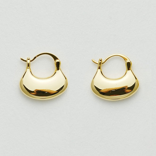 イチョウの葉メタル光沢イヤリング