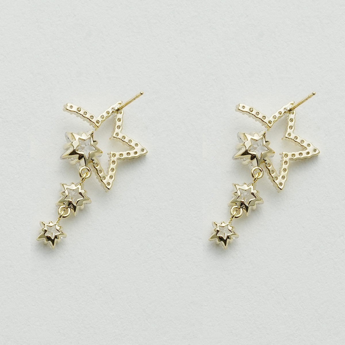 星のフリンジイヤリング